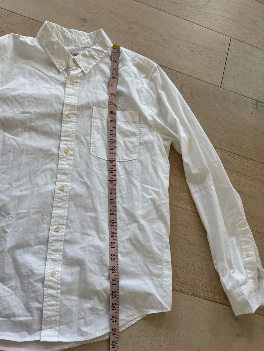 Outerknown Organic Cotton Shirt White Button Down Men's M Oxford - Picture 7 of 9